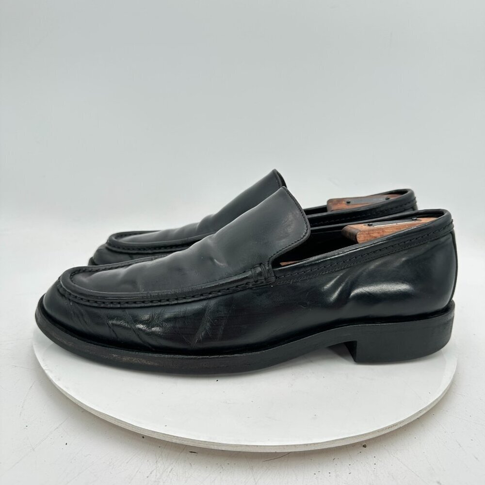 Gucci Men Size UK 8.5D US 9 Black Leather Pull On Penny Loafer Dress Shoes - Picture 2 of 12